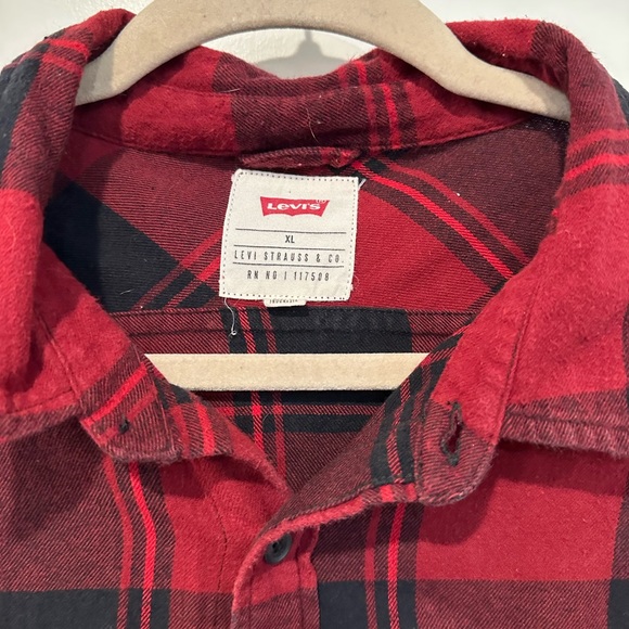 SLIPKNOT tshirt upcycled RED flannel shirt XL or pick any size - Picture 3 of 4